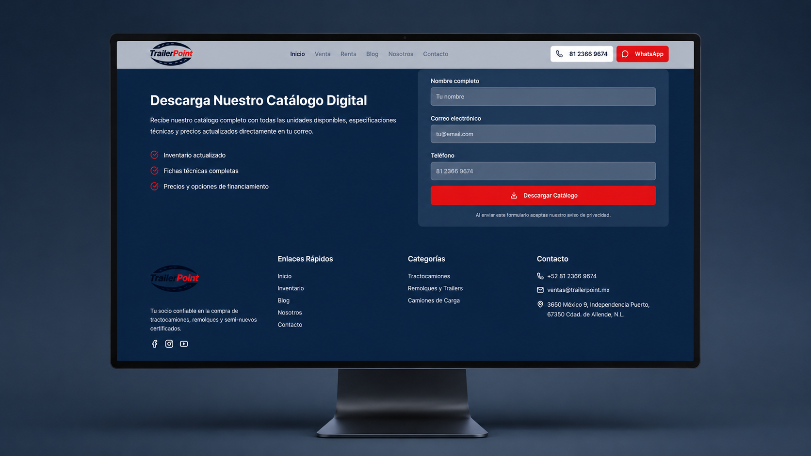 Trailer Point — Truck Sales & Rental E-commerce Platform — photo 2