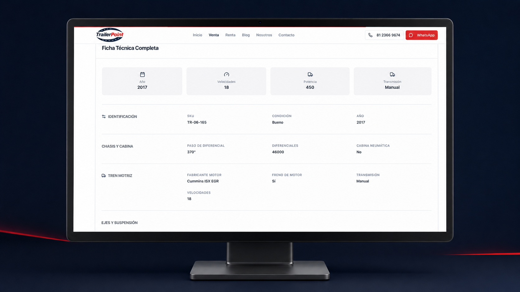 Trailer Point — Truck Sales & Rental E-commerce Platform — photo 4