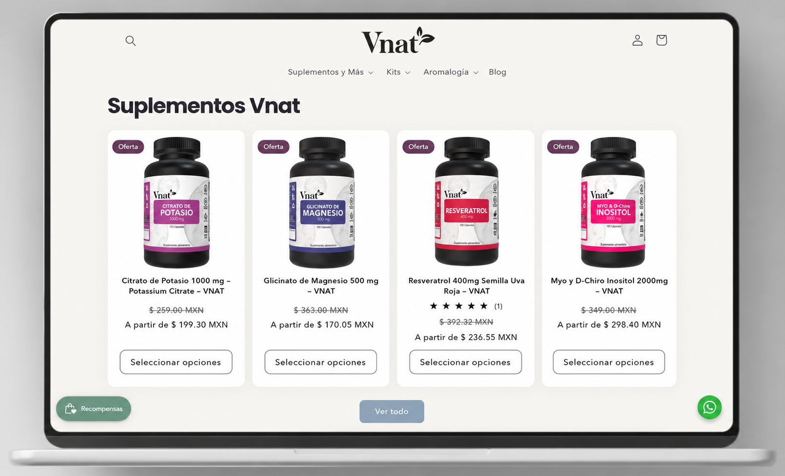 Vnat — Natural Supplements E-commerce — photo 1
