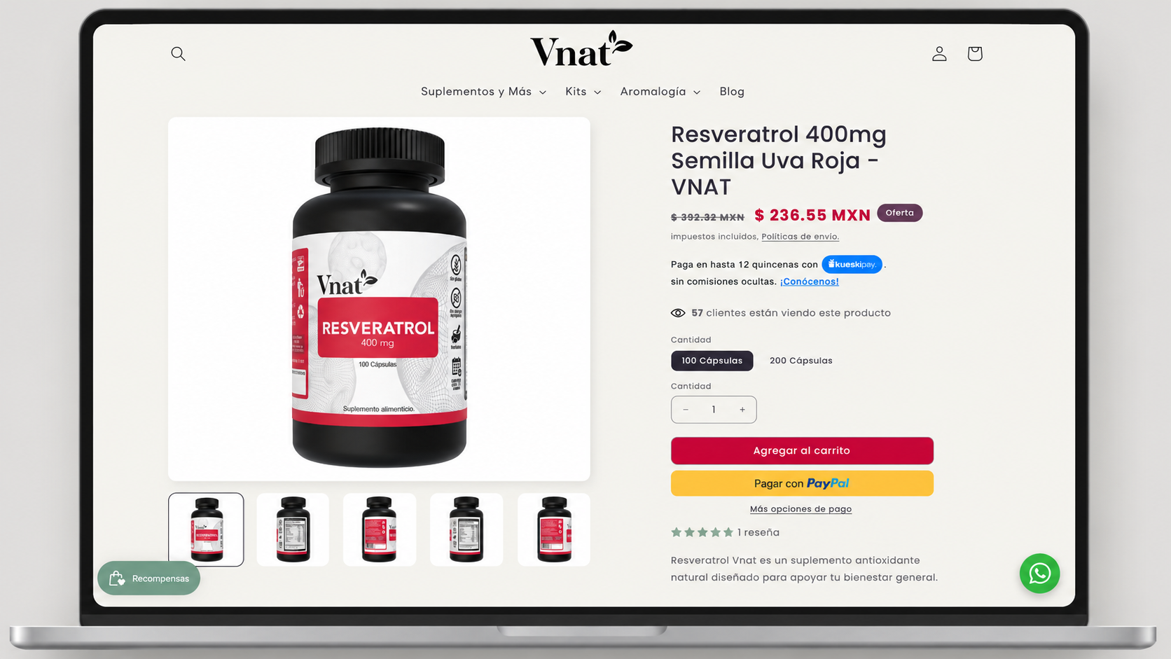 Vnat — Natural Supplements E-commerce — photo 2